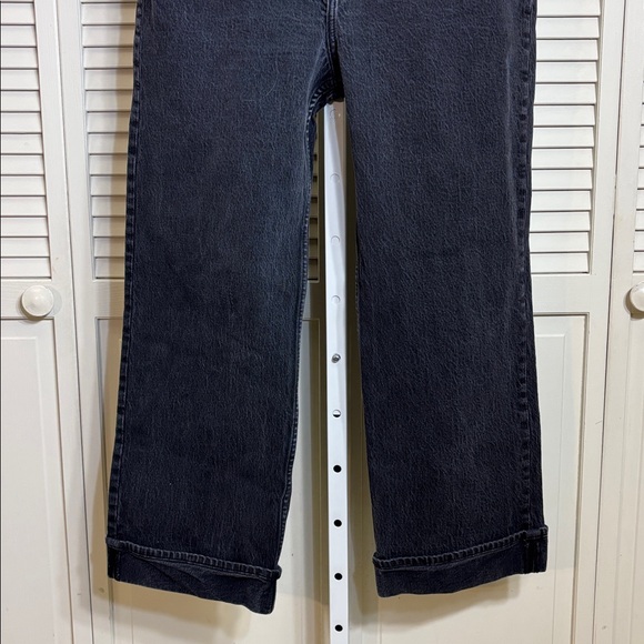 Abercrombie & Fitch High Rise 90's Relaxed Cuffed Hem Jean Size 12 Short - Picture 9 of 16